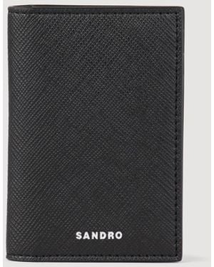 Sandro Leather Wallet - Black