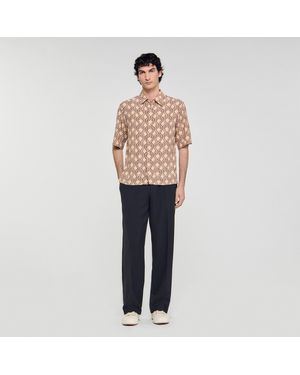 Sandro Chemise fluide imprimé corde - Marron