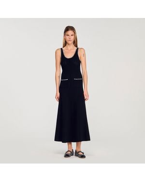 Sandro Beaded Dress - Blue