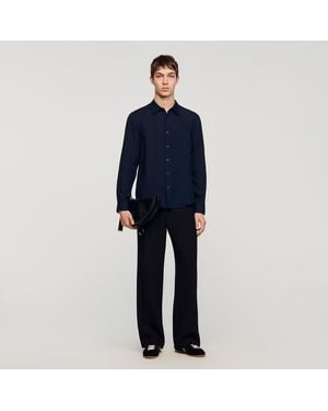 Sandro Linen Shirt - Blue