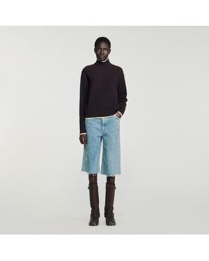 Sandro Turtleneck Jumper - Blue