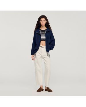 Sandro Oversized Jacket - Blue