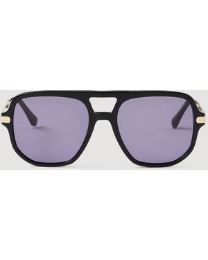 Sandro Metal And Acetate Sunglasses - Purple