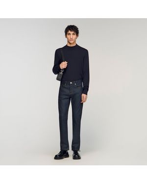 Sandro Waterless Narrow Cut Jeans - Blue