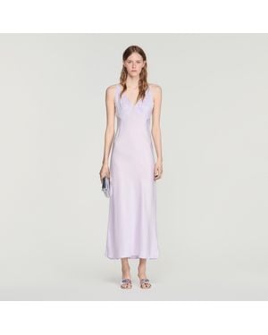Sandro Lace Maxi Dress - Pink