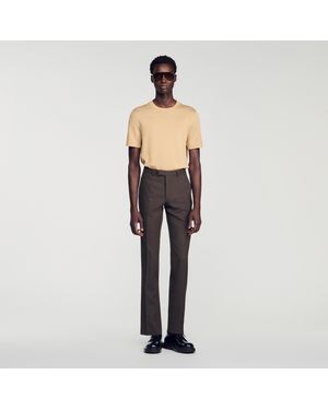 Sandro Wool Suit Trousers - Black