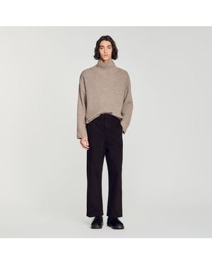 Sandro Barrel Jeans - Brown