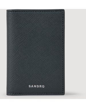 Sandro Portefeuille en cuir reconstitué - Noir