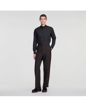 Sandro Wool Suit Trousers - Black