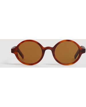 Sandro Oval Sunglasses - Brown