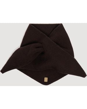 Sandro Wool Pull Through Scarf - Black