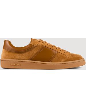 Sandro Suede Trainers - Brown