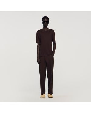 Sandro Linen T-Shirt - Multicolour