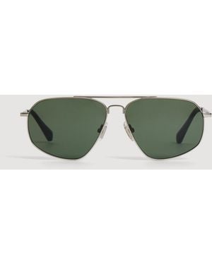 Sandro Metal Aviator Sunglasses - Green