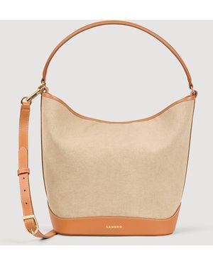 Sandro Sac seau tangoso en toile - Neutre
