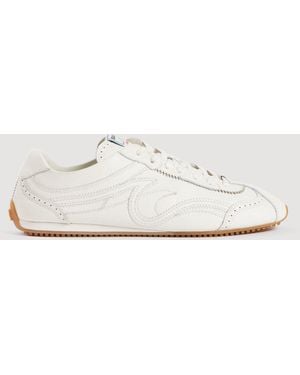 Sandro Sneakers light wave en cuir - Blanc