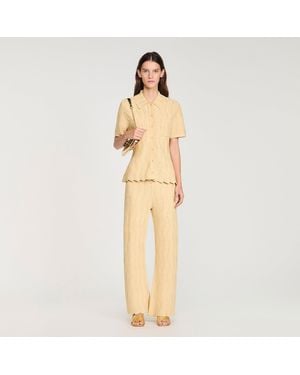 Sandro Strass Cardigan - Natural