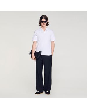 Sandro Logo Polo Shirt - Blue