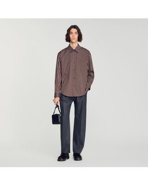 Sandro Striped Cotton Shirt - Multicolour