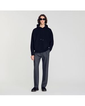 Sandro Oversized Hoodie - Blue