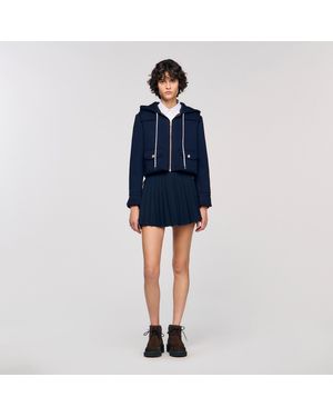 Sandro Technical Hooded Jacket - Blue