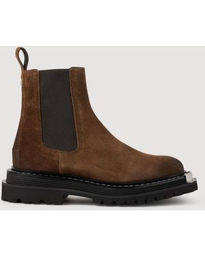 Sandro Leather Boots - Brown
