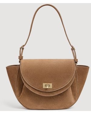 Sandro Le Bamboloni Suede Bag - White