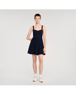 Sandro Short Knit Dress - Blue