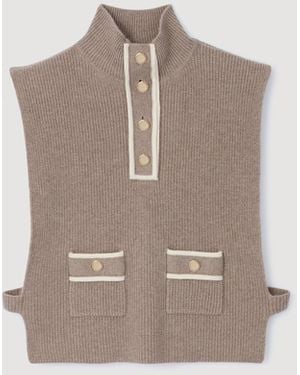 Sandro Knit Collar - Grey