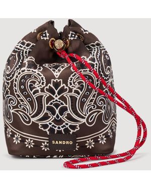 Sandro Bandana Bucket Bag - Multicolour