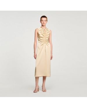Sandro Robe midi à strass - Neutre