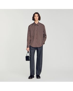 Sandro Striped Cotton Shirt - Multicolour
