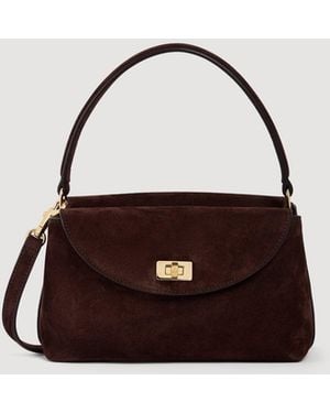 Sandro Le Mini Grand Bazaar Bag - Brown