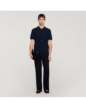 Sandro Openwork Shirt - Blue