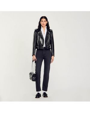Blousons en cuir Sandro femme a partir de 445 Lyst