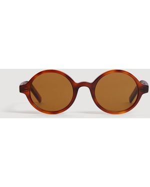 Sandro Oval Sunglasses - Brown