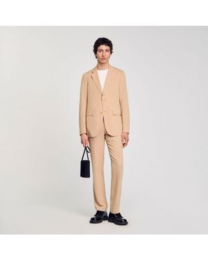 Sandro Suit Jacket - Natural