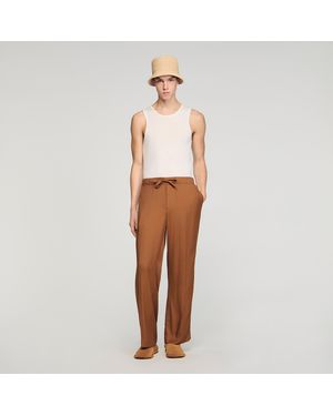Sandro Drawstring Flowing Trousers - Multicolour
