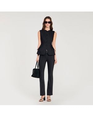 Sandro Veston à basque - Bleu