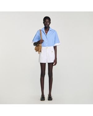 Sandro Denim Shorts - Blue