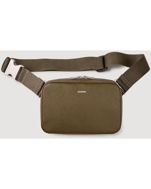 Sandro Small Reconstitued Leather Bag - Green