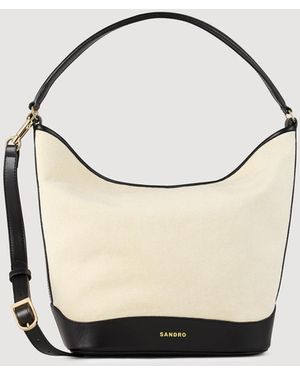 Sandro Tangoso Canvas Bucket Bag - Multicolour