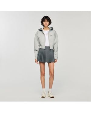 Sandro Hooded Sweatshirt Jacket - Grey