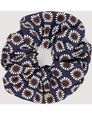 Sandro Floral Scrunchie - Blue