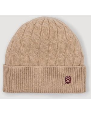 Sandro Wool And Cashmere Hat - Natural
