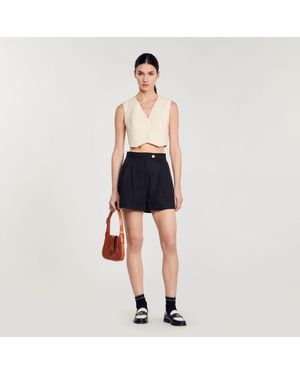 Shorts Sandro pour femme Reductions en ligne jusqu a 50 Lyst