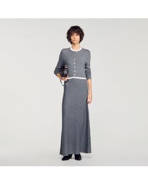 Sandro Robe longue 2 en 1 - Bleu
