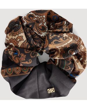 Sandro Bandana Print Scrunchie - Brown