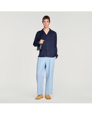 Sandro Floaty Shirt - Blue