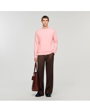 Sandro Heart Patch Sweatshirt - Pink